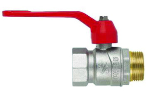 Кран шаровой PERFECTA , 1 1/4"ВН, крас.рычаг