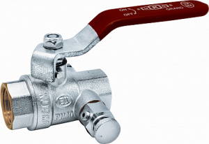 Кран шаровой Grand c дренажём 1" ВР-ВР ручка - усиленный рычаг (Арт.:EU.ST1016052 1)