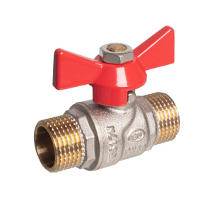 Кран шаровой (ручка-бабочка) 1/2" наружная - наружная резьба EU.YT1286030 12_k