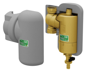 Грязеуловитель для сис. отопл. с поворот соедин. и магнит. вставк. 1, в теплоизол.