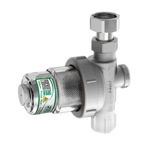 Дешламатор (сепаратор шлама) POCKETFAR с магнитной вставкой, 3/4", НР-накид.гайка FAR