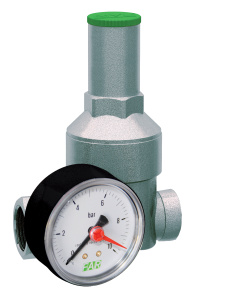 Редуктор 1/2", ВР-ВР, хромированный, с манометром 1-6 атм FAR