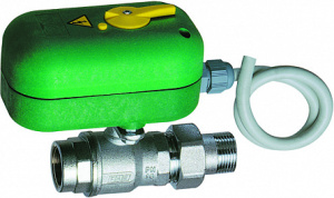 Кран шаровой 2-х ход., с сервоприводом., 1", НР-ВР, зонный, 220 В, с ручной деблокировкой FAR