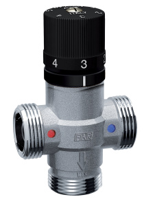 Термостатический смеситель 1"НР, Тmax 95°C