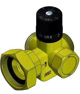 Смеситель термостатический латунный, 1", с накидной гайкой 1 1/2" FAR