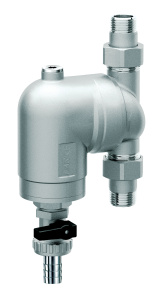 Фильтр с поворотным соединением, 3/4", НР-НР, 300 мкм, под манометр, Tmax: 95 °С, 25 бар FAR