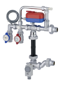 Узел регулирующий для систем напольного отопления, с 3-хточечным сервоприводом, 220В FAR