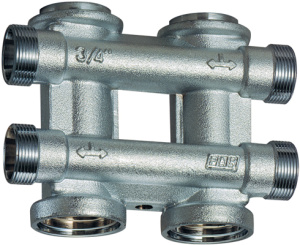 Коллектор параллельный 3/4" 2+2