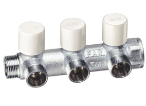 Коллектор балансировочный 1", НР-ВР, 4 отвода М24х19 FAR