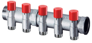 Коллектор балансировочный 1", 3 отвода 3/4"EU FAR