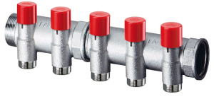 Коллектор балансировочный 1", 2 отвода М24х19 FAR