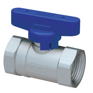 Кран шаровой хромир. 3/4' ВР-ВР (бабочка, син.)