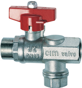 Кран шаровой 1/2" -М24х19 с фильтром