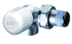 Вентиль термостатический трехосевой, левосторонний, 1/2", ВР FAR