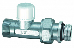 Вентиль запорный прямой 1/2" М24х19, EPDM (аналог FV 1300 C12)