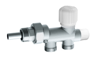 Узел нижнее подключение, с терморег.вент., для 1-трубных систем, 1/2", М24х19 FAR