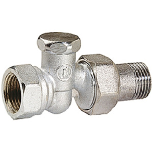 Клапан отсечной прямой, хромированный, 3/4"