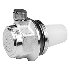 Клапан автоматический воздухоотводный для радиаторов, хромированный, 1" - лев