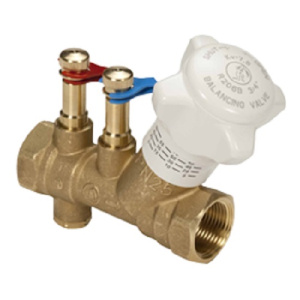 Клапан балансировочный статический R206B, 2", ВР, с измерит. штуцерами, со сливом