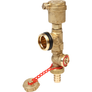 Конечный элемент коллектора 1 1/4", для воздухоудаления и слива/наполнения системы