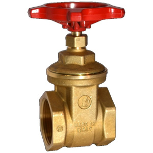 Задвижка нехромированная с маховиком, с внутренней резьбой, 1/2"