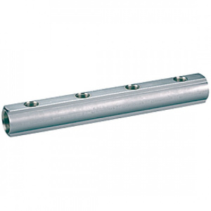 Коллектор распределительный латунный ВВ Ду 32, Межосевое расстояние: 100 мм, 1 1/4" x 3/4" /4