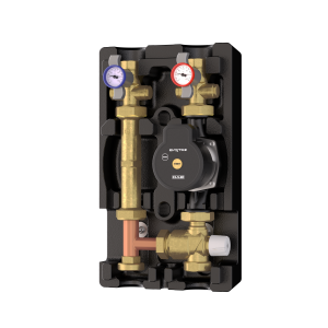 Смесительная насосная группа быстрого монтажа, 1"1/2 x 1", c термостат. смесит. клапаном, в сборе, в