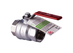 Кран шаровой хром. с вн./вн. резьбой 1/2", ручка-рычаг.