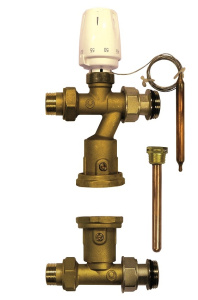 Насосно-смесительная группа для напольного отопления с термостатическим клапаном