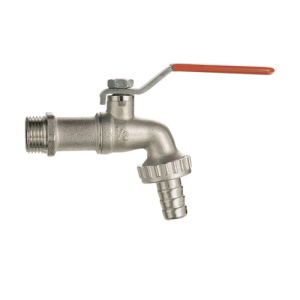 Кран поливочный с насадкой для шланга 1"