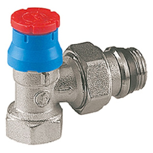 Клапан угловой термостатический R401TG, 1/2", отвод с герметичной прокладкой, хромированный