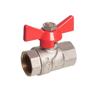 Кран шаровой (ручка-бабочка) 3/4" внутренняя - внутренняя резьба