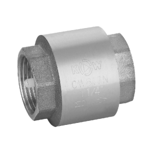 Клапан обратный с латунным золотником 1 1/4", никелированный Kromwell