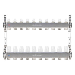 Блок коллекторный из нерж. стали с балансировочными и термостатическими клапанами 1"x3/4"EU x10