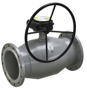 Кран шаровой КШЦФР Regula из стали 20, Ду150/125, Ру2,5МПа, с редуктором LD