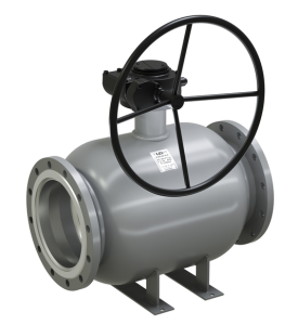 Кран шаровой LD КШЦФР из стали 20 Ду200/150 Ру1,6МПа с редуктором