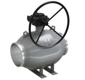 Кран шаровой LD КШЦПР из стали 20 Ду300 Ру1,6МПа полнопроходной с редуктором