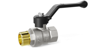 Кран шаровой латунный LD Pride 47.40.В-Н.Р Ду 40 Ру 25 рычаг