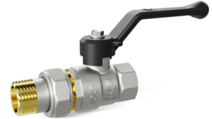 Кран шаровой латунный LD Pride 47.32.В-ГШ.Р Ду 32 Ру 25 рычаг