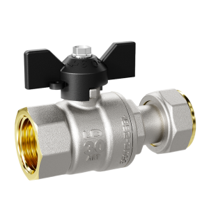 Кран шаровой латунный LD Pride 47.20.В-НкГк.У.Б с накидной гайкой