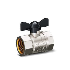 Кран шаровой латунный LD Pride 47.25.B-B.Б, вн./вн.резьба, ручка-бабочка, 1"