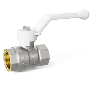 Кран шаровой латунный LD Pride 47.15.B-B.Р, вн./вн. резьба, ручка-рычаг, белая, 1/2"