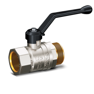 Кран шаровой латунный LD Pride 47.15.B-Н.Р, вн./нар.резьба, ручка-рычаг, 1/2"