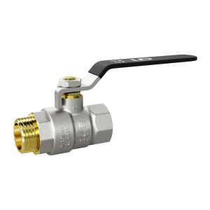 Кран шаровой латунный Pride 47.20.В-Н.Р, Ду 20, Ру 40, рычаг стальной LD