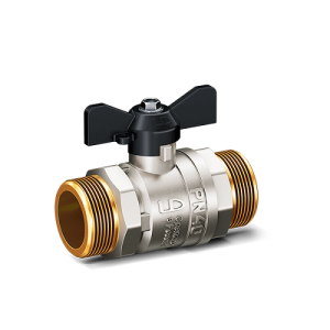 Кран шаровой латунный LD Pride 47.20.Н-Н.Б, нар./нар.резьба, ручка-бабочка, 3/4"