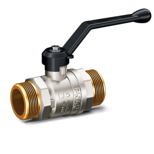 Кран шаровой латунный LD Pride 47.20.Н-Н.Р, нар./нар.резьба, ручка-рычаг, 3/4"