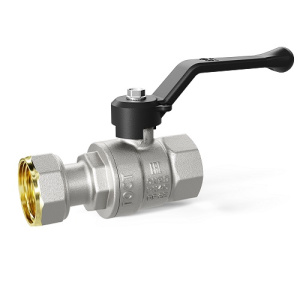 Кран шаровой латунный с накидной гайкой LD Pride 47.20.В-НкГк.Р Ду 20 Ру 40 рычаг