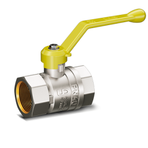 Кран шаровой латунный LD Pride 47.25.B-B.Р.GAS для газа, вн./вн. резьба, ручка-рычаг, 1"