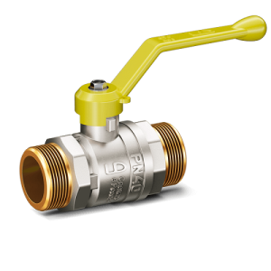 Кран шаровой латунный LD Pride 47.20.Н-Н.Р.GAS для газа, нар./нар. резьба, ручка-рычаг, 3/4"