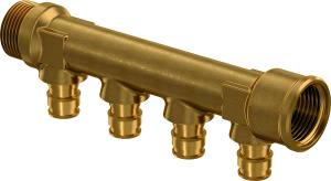 Коллектор Q&E 3/4" НР/ВР, 3X16 Ц/Ц35ММ '15И (старый аналог 1023165)